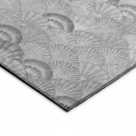 Indoor/Outdoor Seabreeze SZ2 Silver Washable 8' x 8' Round Rug