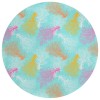 Seabreeze SZ2 Teal Washable 8' x 8' Round Rug