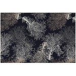 Indoor/Outdoor Seabreeze SZ3 Black Washable 1'8" x 2'6" Rug