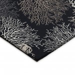 Indoor/Outdoor Seabreeze SZ3 Black Washable 1'8" x 2'6" Rug