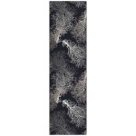 Indoor/Outdoor Seabreeze SZ3 Black Washable 2'3" x 7'6" Runner Rug