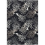 Indoor/Outdoor Seabreeze SZ3 Black Washable 8' x 10' Rug