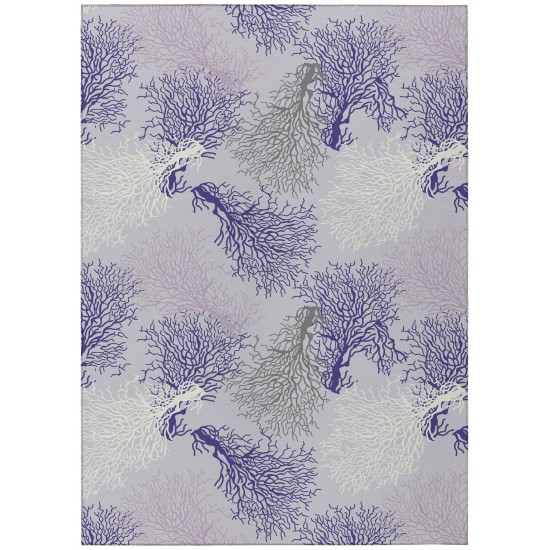 Indoor/Outdoor Seabreeze SZ3 Lavender Washable 10' x 14' Rug