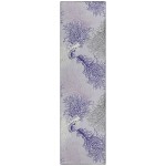 Indoor/Outdoor Seabreeze SZ3 Lavender Washable 2'3" x 7'6" Runner Rug