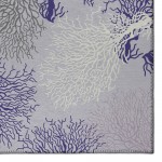 Indoor/Outdoor Seabreeze SZ3 Lavender Washable 2'3" x 7'6" Runner Rug