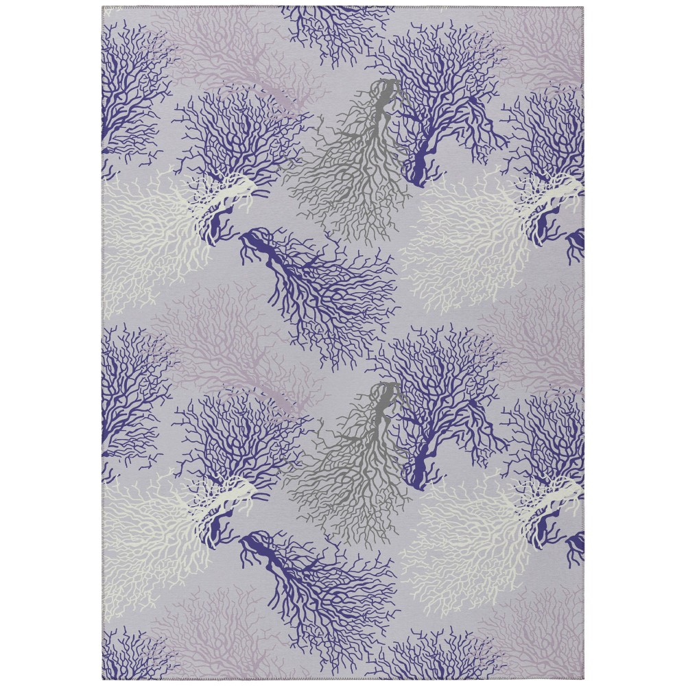 Indoor/Outdoor Seabreeze SZ3 Lavender Washable 3' x 5' Rug