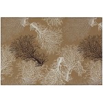 Indoor/Outdoor Seabreeze SZ3 Taupe Washable 1'8" x 2'6" Rug