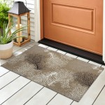 Indoor/Outdoor Seabreeze SZ3 Taupe Washable 1'8" x 2'6" Rug