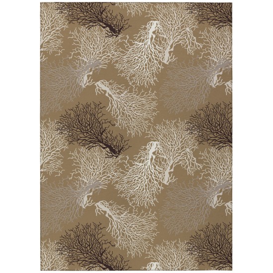Indoor/Outdoor Seabreeze SZ3 Taupe Washable 10' x 14' Rug