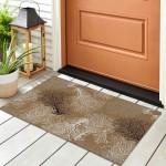 Indoor/Outdoor Seabreeze SZ3 Taupe Washable 2'3" x 7'6" Runner Rug