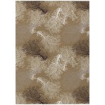 Indoor/Outdoor Seabreeze SZ3 Taupe Washable 3\' x 5\' Rug