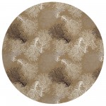 Indoor/Outdoor Seabreeze SZ3 Taupe Washable 8' x 8' Round Rug