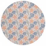 Indoor/Outdoor Seabreeze SZ4 Flax Washable 8' x 8' Round Rug