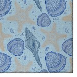 Indoor/Outdoor Seabreeze SZ4 Sky Washable 1'8" x 2'6" Rug