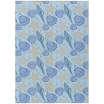 Indoor/Outdoor Seabreeze SZ4 Sky Washable 3' x 5' Rug