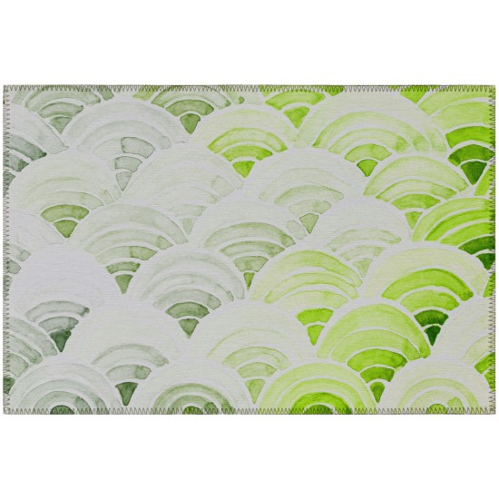 Indoor/Outdoor Seabreeze SZ5 Lime-In Washable 1'8" x 2'6" Rug