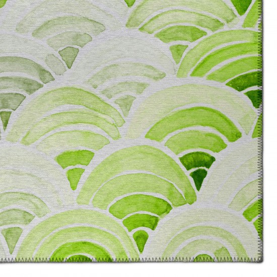 Indoor/Outdoor Seabreeze SZ5 Lime-In Washable 10' x 14' Rug