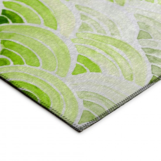 Indoor/Outdoor Seabreeze SZ5 Lime-In Washable 10' x 14' Rug