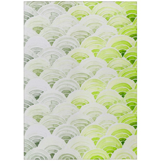 Indoor/Outdoor Seabreeze SZ5 Lime-In Washable 3' x 5' Rug