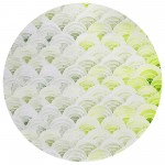 Indoor/Outdoor Seabreeze SZ5 Lime-In Washable 8\' x 8\' Round Rug