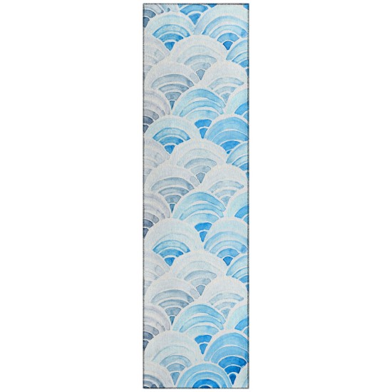 Indoor/Outdoor Seabreeze SZ5 Poolside Washable 2'3" x 7'6" Runner Rug