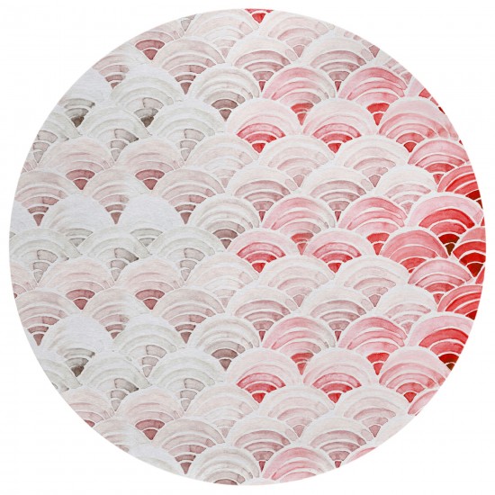 Indoor/Outdoor Seabreeze SZ5 Scarlett Washable 8' x 8' Round Rug