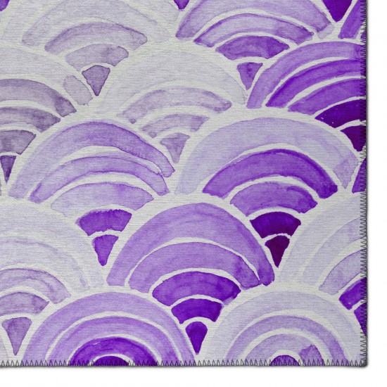 Indoor/Outdoor Seabreeze SZ5 Violet Washable 1'8" x 2'6" Rug