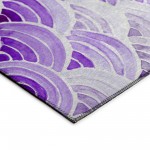 Indoor/Outdoor Seabreeze SZ5 Violet Washable 1'8" x 2'6" Rug