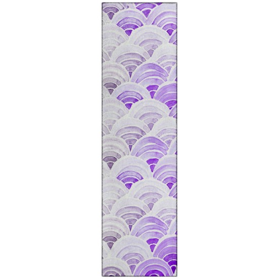 Indoor/Outdoor Seabreeze SZ5 Violet Washable 2'3" x 7'6" Runner Rug