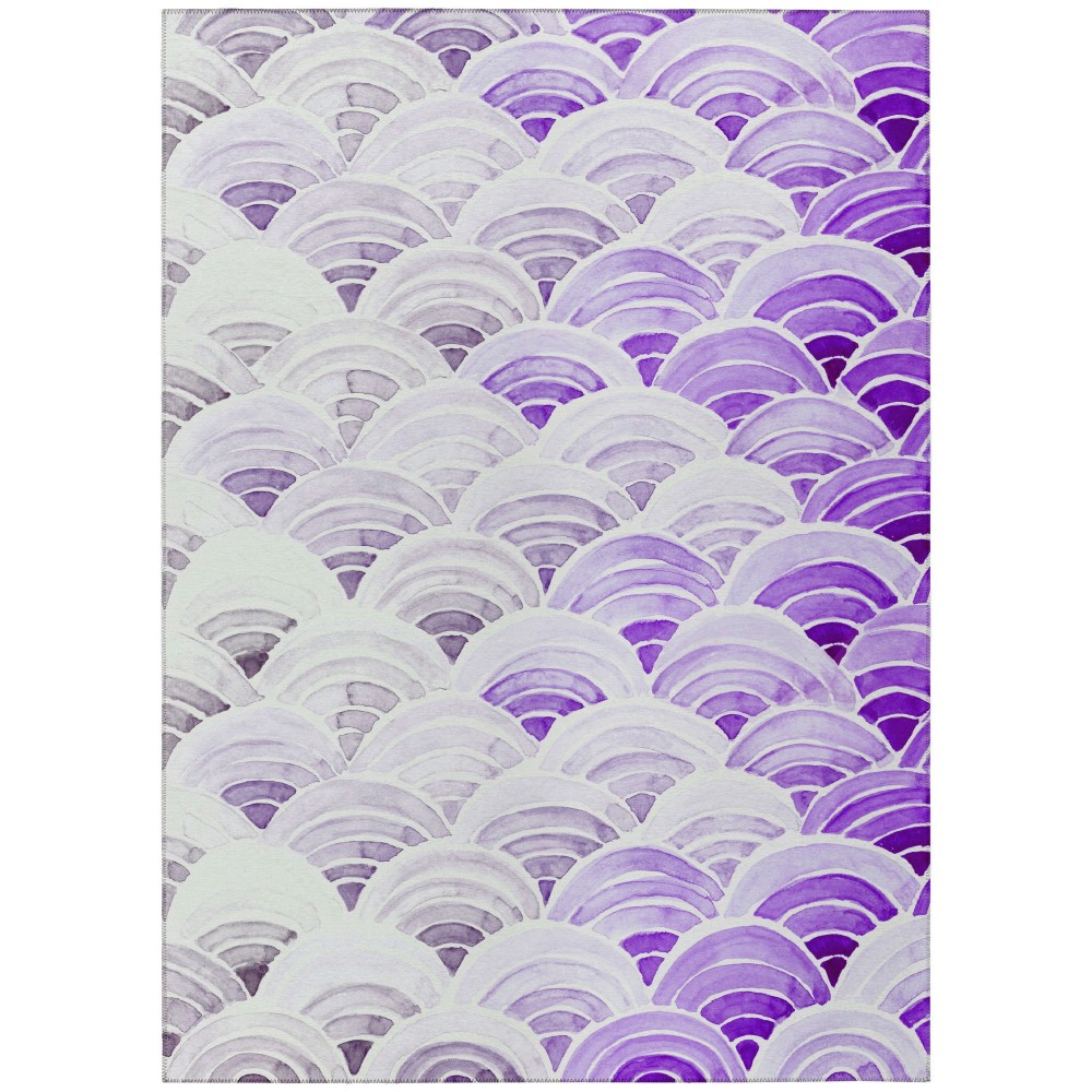 Indoor/Outdoor Seabreeze SZ5 Violet Washable 8' x 10' Rug