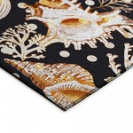 Indoor/Outdoor Seabreeze SZ6 Black Washable 3' x 5' Rug