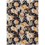 Indoor/Outdoor Seabreeze SZ6 Black Washable 9' x 12' Rug
