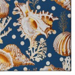 Indoor/Outdoor Seabreeze SZ6 Navy Washable 10' x 14' Rug