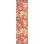 Indoor/Outdoor Seabreeze SZ6 Salmon Washable 2'3" x 7'6" Runner Rug