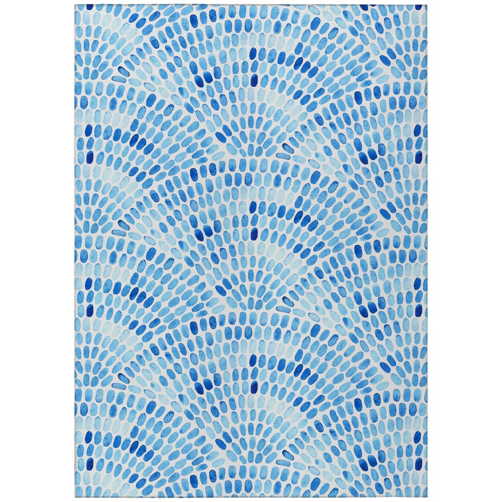 Indoor/Outdoor Seabreeze SZ7 Indigo Washable 5' x 7'6" Rug