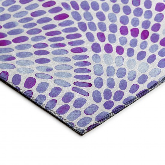 Indoor/Outdoor Seabreeze SZ7 Lavender Washable 2'3" x 7'6" Runner Rug