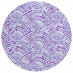 Indoor/Outdoor Seabreeze SZ7 Lavender Washable 8' x 8' Round Rug