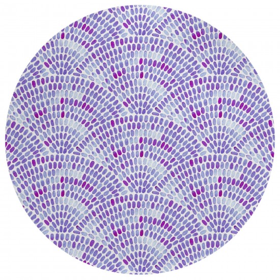 Indoor/Outdoor Seabreeze SZ7 Lavender Washable 8' x 8' Round Rug