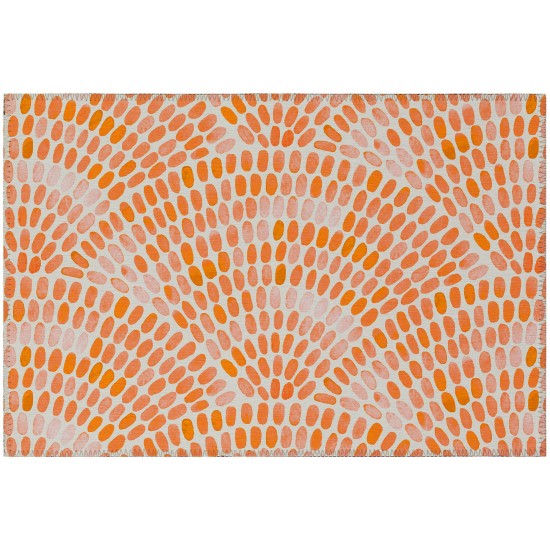 Indoor/Outdoor Seabreeze SZ7 Salmon Washable 1'8" x 2'6" Rug