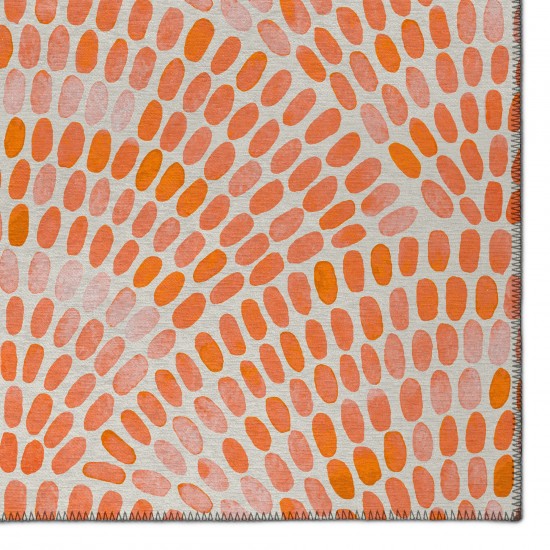 Indoor/Outdoor Seabreeze SZ7 Salmon Washable 1'8" x 2'6" Rug