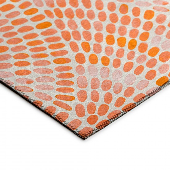 Indoor/Outdoor Seabreeze SZ7 Salmon Washable 1'8" x 2'6" Rug