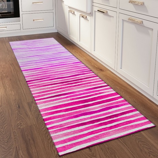 Indoor/Outdoor Seabreeze SZ8 Blush Washable 2'3" x 7'6" Runner Rug