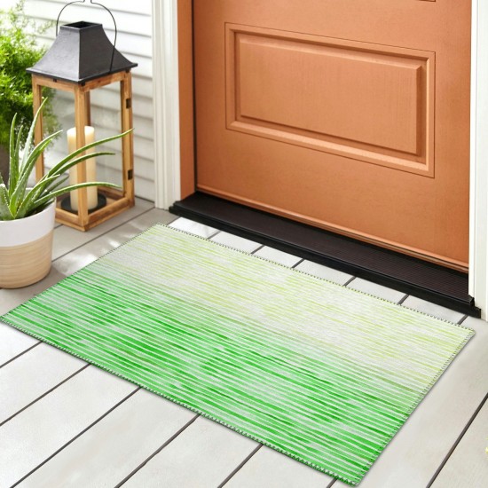 Indoor/Outdoor Seabreeze SZ8 Cactus Washable 1'8" x 2'6" Rug