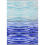 Indoor/Outdoor Seabreeze SZ8 Navy Washable 3\' x 5\' Rug