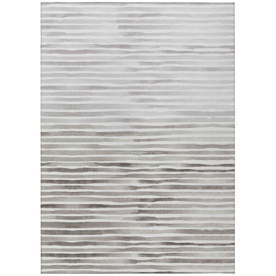 Indoor/Outdoor Seabreeze SZ8 Pewter Washable 10' x 14' Rug