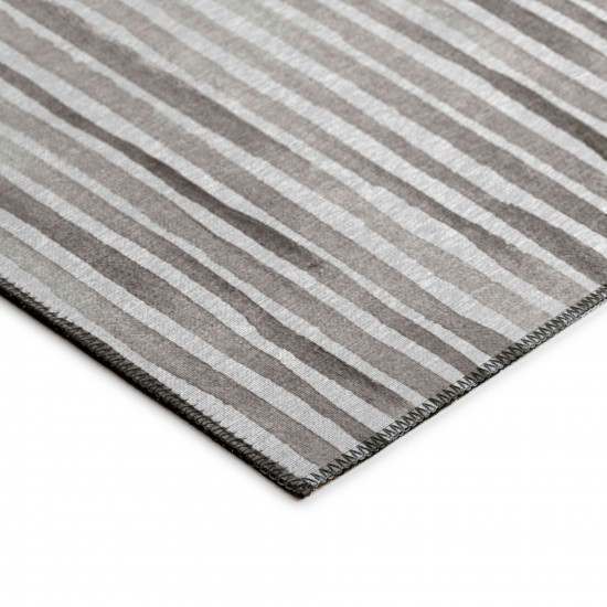 Indoor/Outdoor Seabreeze SZ8 Pewter Washable 10' x 14' Rug