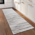 Indoor/Outdoor Seabreeze SZ8 Pewter Washable 2'3" x 7'6" Runner Rug