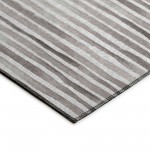 Indoor/Outdoor Seabreeze SZ8 Pewter Washable 2'3" x 7'6" Runner Rug