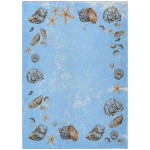 Indoor/Outdoor Seabreeze SZ9 Denim Washable 8' x 10' Rug