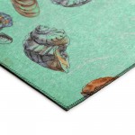 Indoor/Outdoor Seabreeze SZ9 Lagoon Washable 2'3" x 7'6" Runner Rug